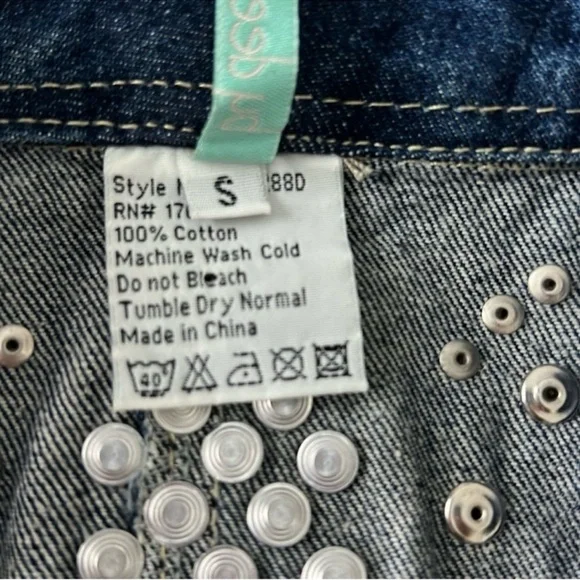 Studded Denim Vest - Picture 3 of 7